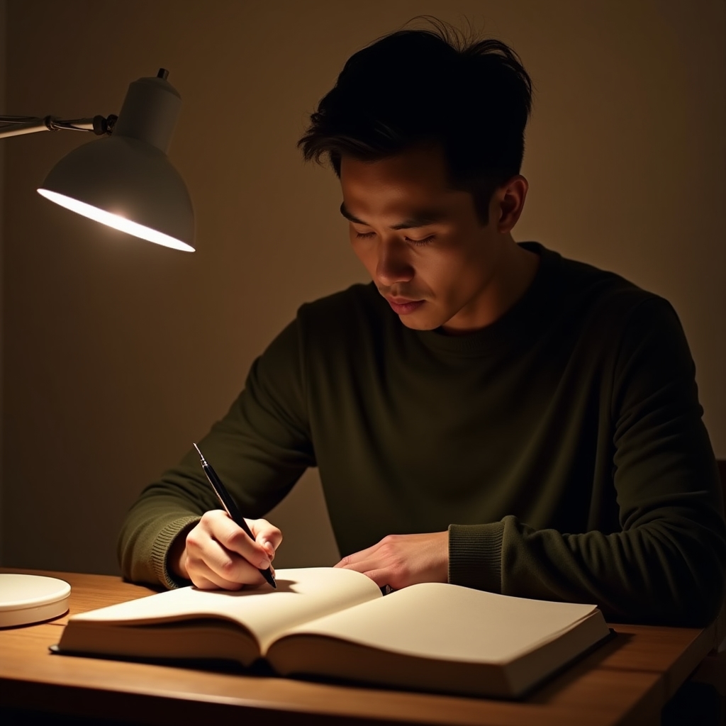 Fokussiertes Arbeiten mit Notizbuch
